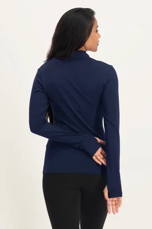 Ishtar Long Sleeve Yoga Top – Midnight from Urban Goddess