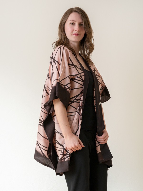 Organic Silk Kimono- Lattice from Urban Medley