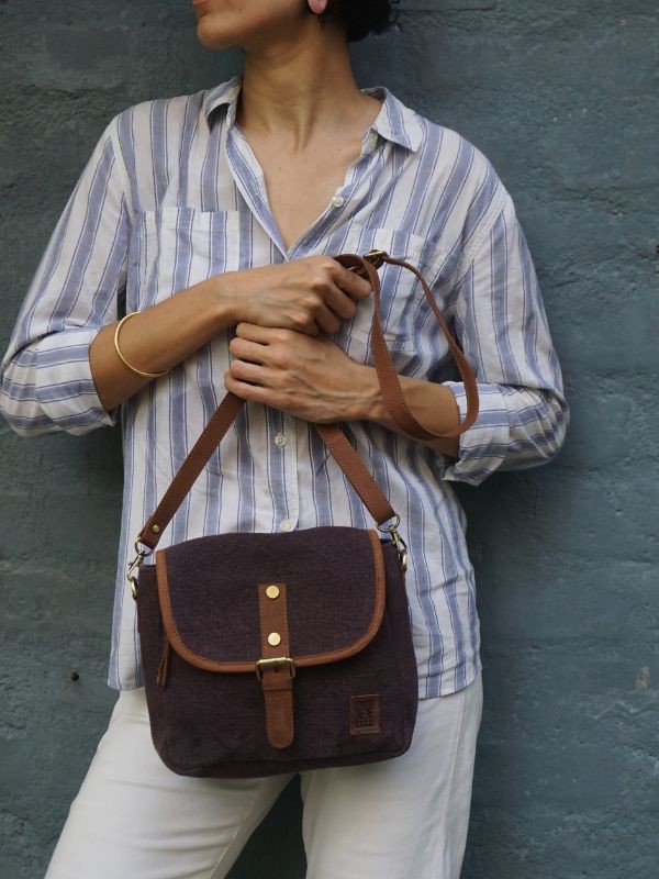 Boo- Eggplant Crossbody Sling from Urban Medley