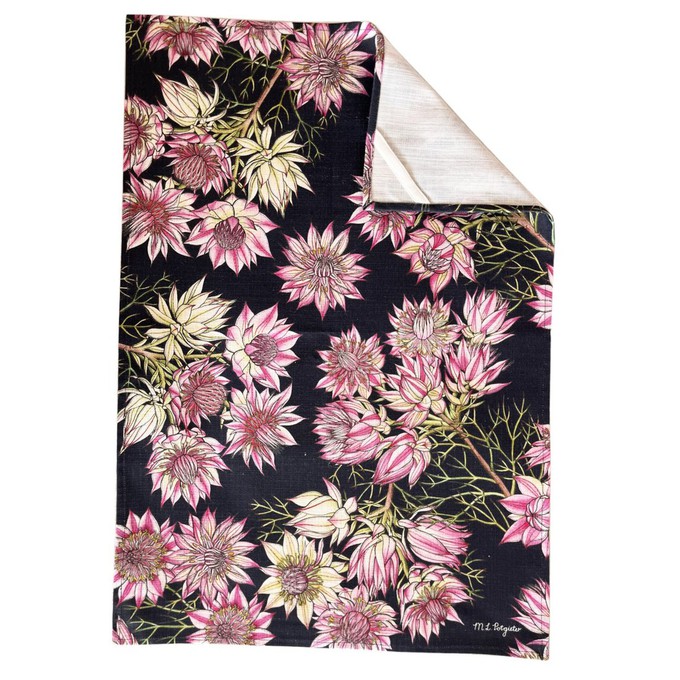 Floral Tea Towel Cotton - Serrurias from Urbankissed