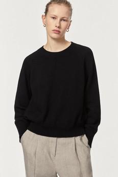 The Organic Cotton Tricot Sweater - Black via Urbankissed