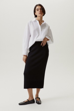 The Merino Wool Pencil Skirt - Black from Urbankissed