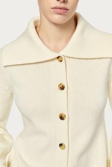 The Organic Cotton Tricot Cardigan - Milk White via Urbankissed