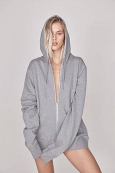 The Cara | Hooded Sweater - Grey via Urbankissed
