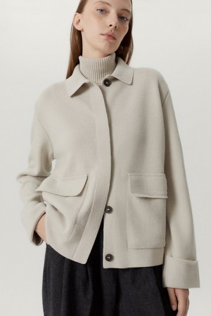 The Merino Wool Jacket - Pearl from Urbankissed