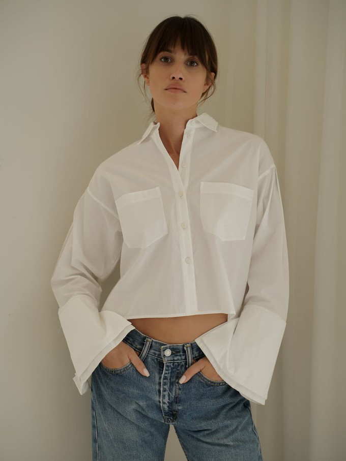 Celeste Shirt in White from Urbankissed