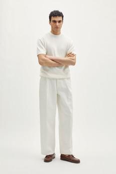 The Organic Cotton Ribbed T-shirt - Milk White via Urbankissed