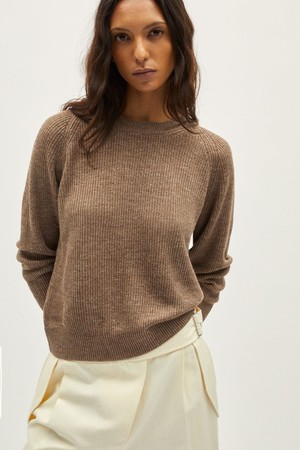 The Linen Cotton Raglan Sweater - Rope from Urbankissed