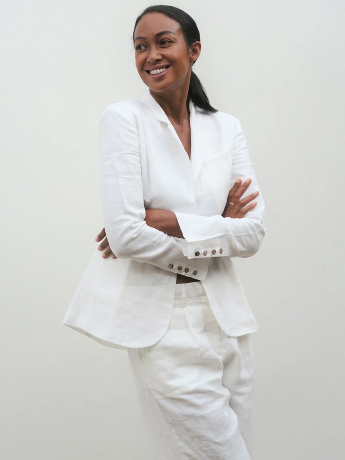 White Linen Suit For Woman from Urbankissed