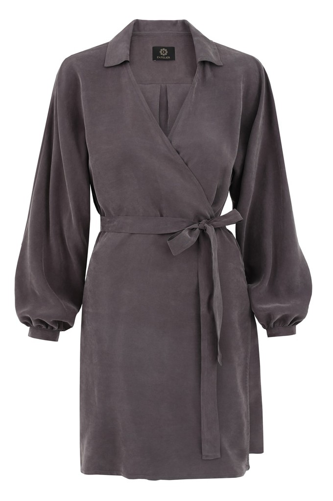 Kimono Dress Pearl Grey from Urbankissed