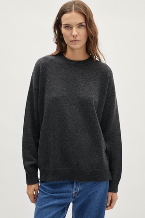 The Woolen Oversize Sweater - Ash Grey from Urbankissed