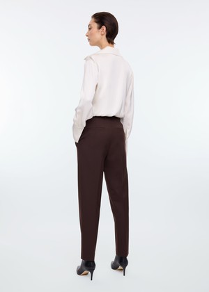 Broek Decostitch woolmix pants from Vanilia