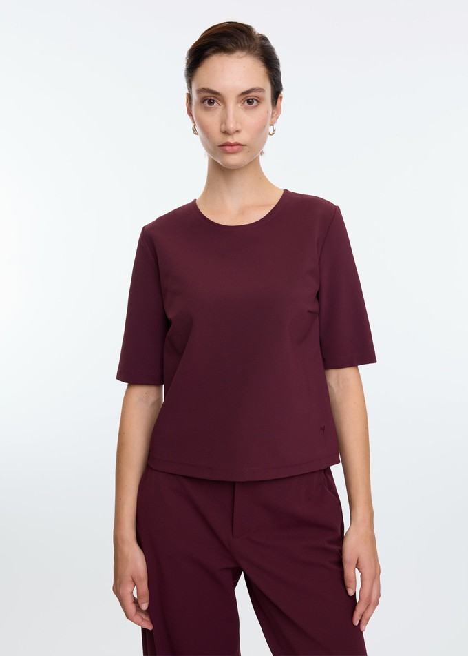 Mid sleeve twill top from Vanilia