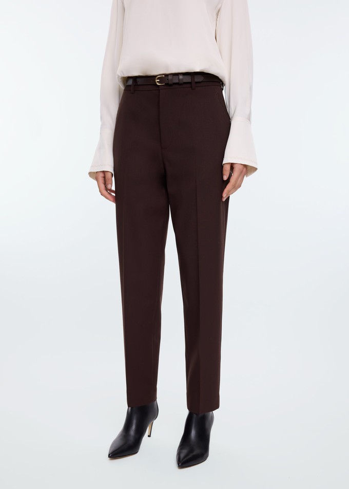 Broek Decostitch woolmix pants from Vanilia