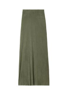 Flowy viscose rib skirt via Vanilia