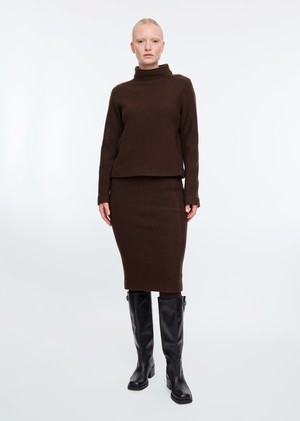 Curl wool pencil skirt from Vanilia