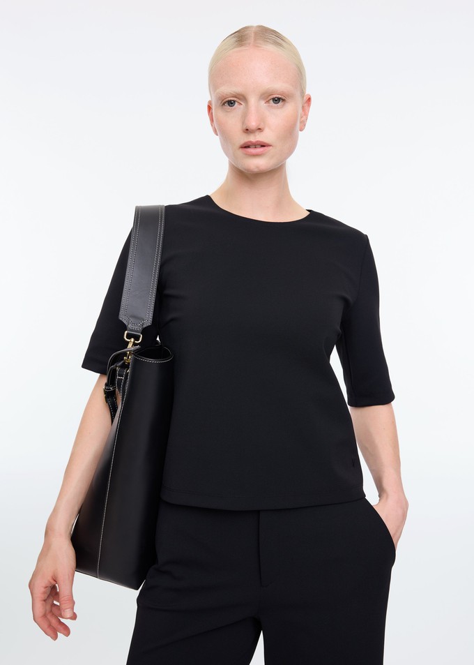 Mid sleeve twill top from Vanilia