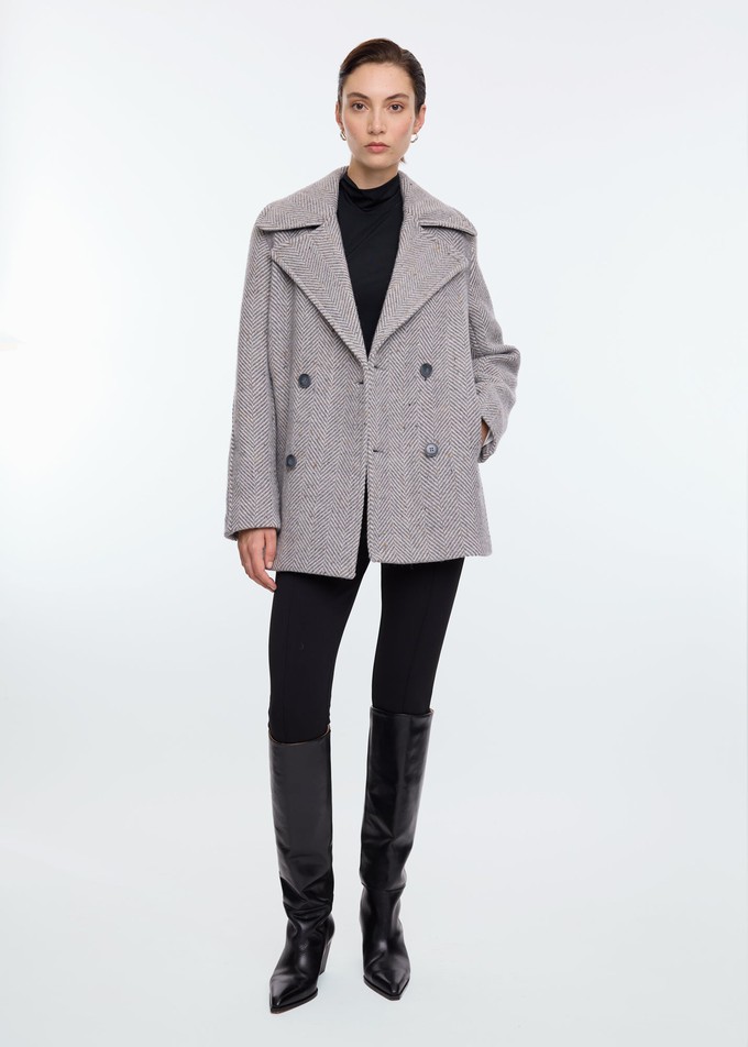 Buitenjas Herringbone coat from Vanilia