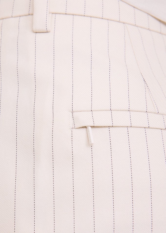 Pleated pinstripe bermuda from Vanilia