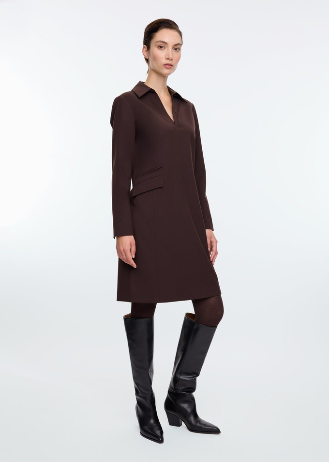 Jurk Shift woolmix dress from Vanilia