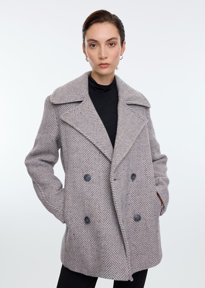 Buitenjas Herringbone coat from Vanilia