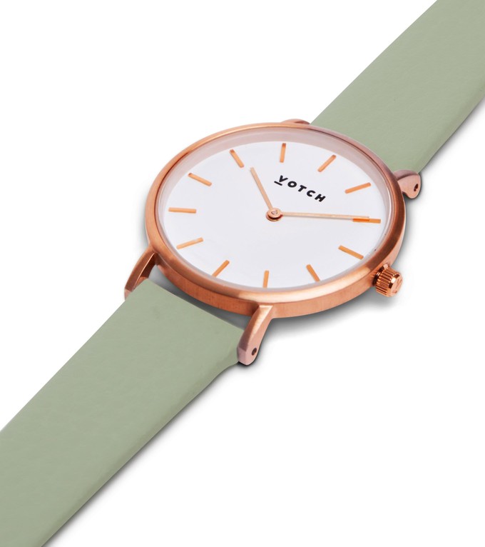 Rose Gold & Sage Watch | Petite from Votch