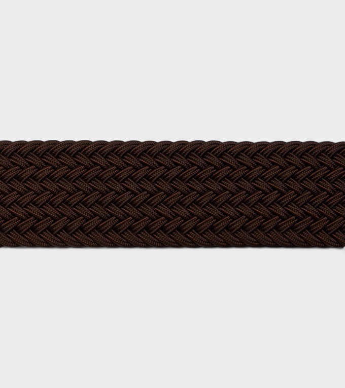 Seb Vegan Bio-Based Bamboo Braided belt in brown from Votch