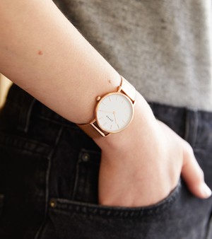 Rose Gold & Rose Gold Watch | Mesh Petite from Votch