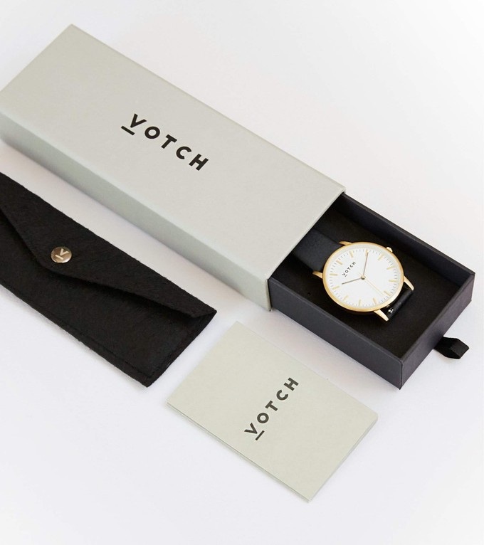 Rose Gold & Linen Watch | Petite from Votch