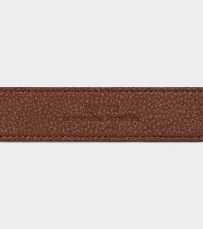 Milo Vegan Bio-Based Bamboo Contrast belt in black from Votch