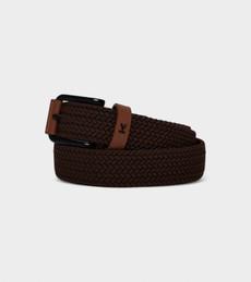 Seb Vegan Bio-Based Bamboo Braided belt in brown via Votch