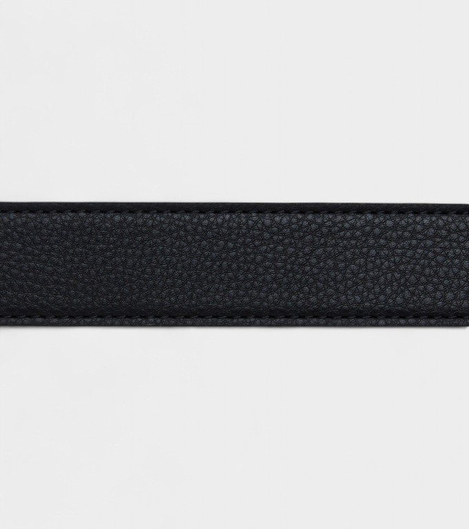 Milo Vegan Bio-Based Bamboo Contrast belt in black from Votch