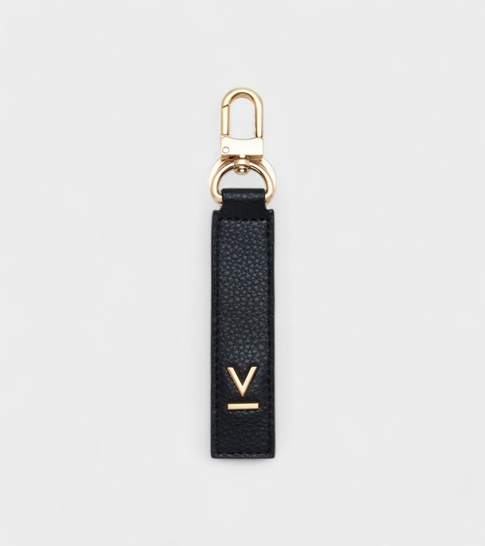 Raya Vegan Bio-Based Bamboo Key ring in black from Votch