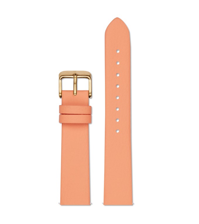 Coral with brushed gold buckle | 18mm from Votch