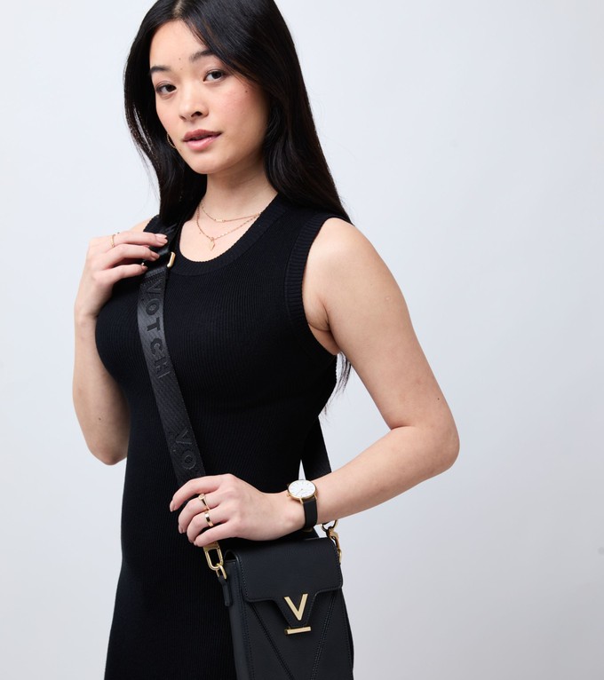 Votch Logo Bag Strap in black from Votch