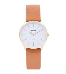 Gold & Tan Watch | Solar Classic via Votch