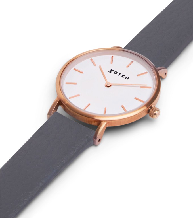 Rose Gold & Slate Grey Watch | Petite from Votch