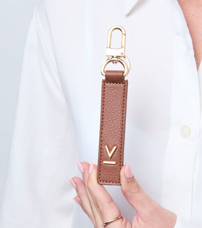 Raya Vegan Bio-Based Bamboo Key ring in brown from Votch