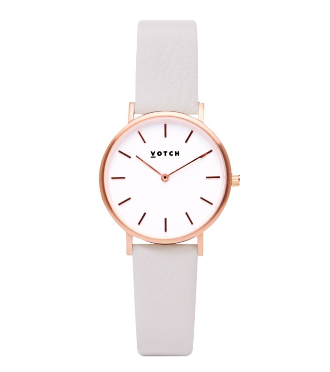 Rose Gold & Light Grey Watch | Petite from Votch