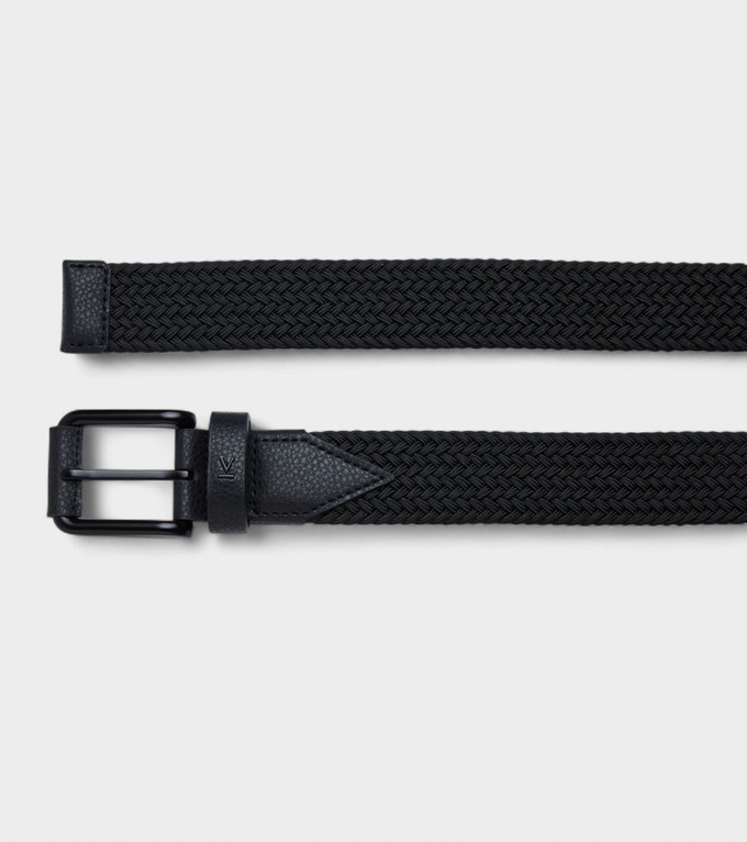 Seb Vegan Bio-Based Bamboo Braided belt in black from Votch