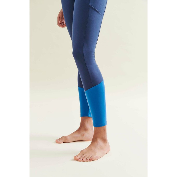 Easy Colour Block Leggings - Deep Night Blue/Shoreline Blue from Wellicious