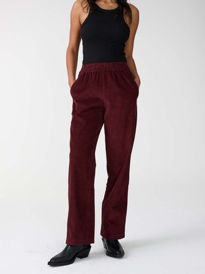 weinrote Cordhose from Yahmo