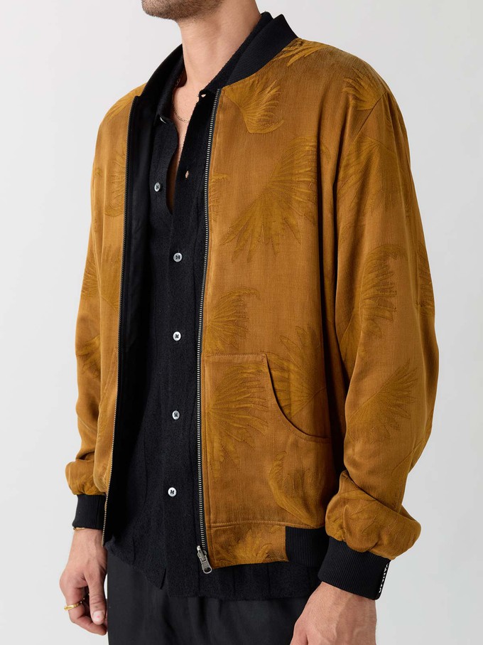 sandalwood/black Reversible Bomber from Yahmo