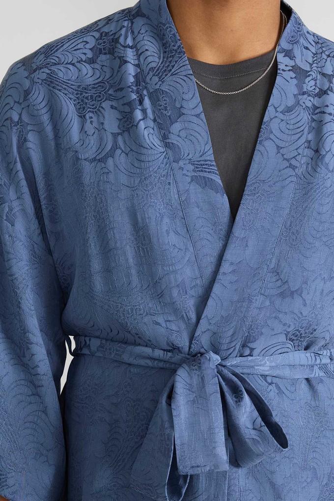 zen indigo Besser-als-Seide Kimono from Yahmo