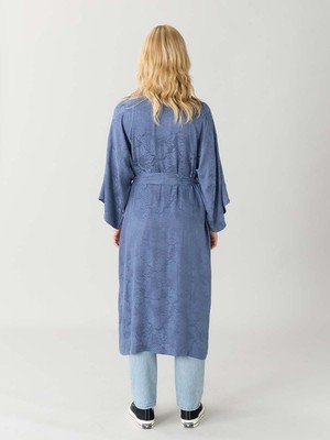 zen indigo Besser-als-Seide Kimono from Yahmo