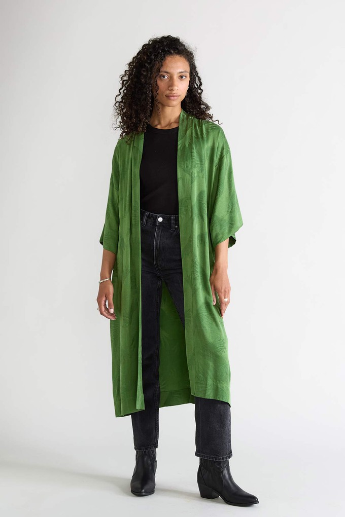 matcha Besser-als-Seide Kimono from Yahmo