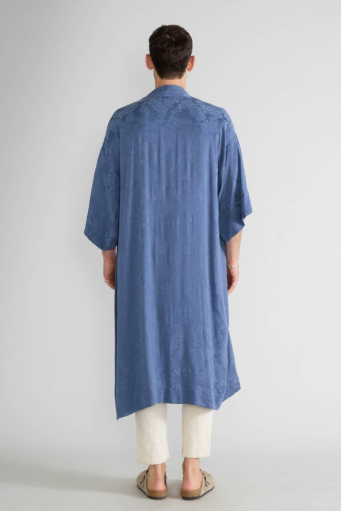 zen indigo Besser-als-Seide Kimono from Yahmo