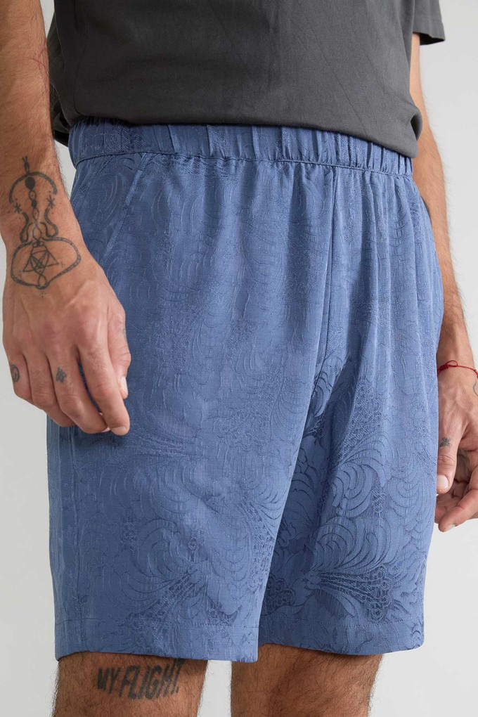 zen indigo Leichte Reiseshorts from Yahmo