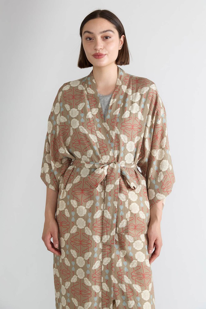 patina Kimono aus Cupro from Yahmo