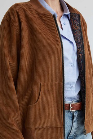 paisley/caramel Cord Wendejacke from Yahmo